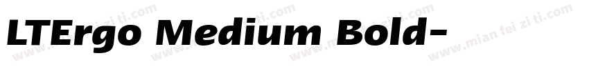 LTErgo Medium Bold字体转换